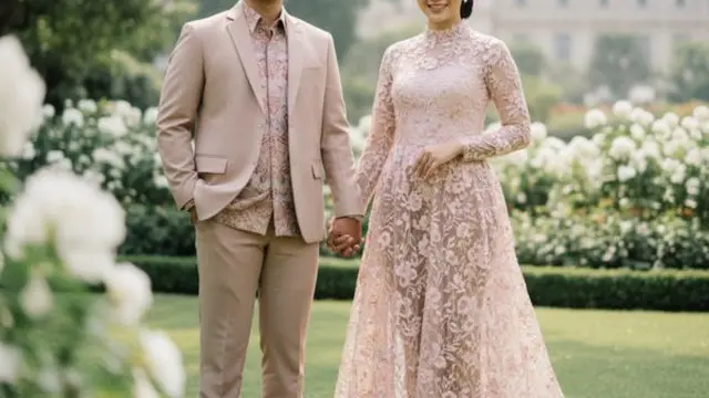 Ilustrasi Kebaya Modern untuk Lamaran/Gemini AI