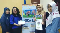 Peluncuran aplikasi perangkat lunak Media Visual Komunikasi Anak (MIKA) untuk mendukung pembelajaran anak dengan autisme. (Foto: Liputan6.com/Dian Kurniawan)