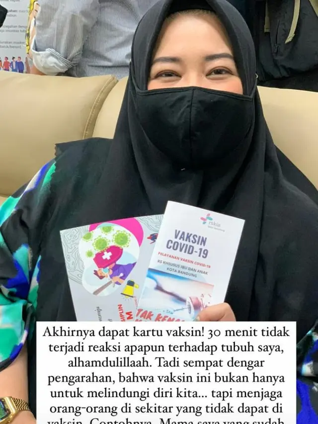 6 Momen Risa Saraswati Terima Vaksin COVID-19, Tak Alami Gejala