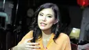 Menurut Olga Lydia golput tidak akan menyelesaikan masalah. Karena imbas dari kebijakan capres yang terpilih tetap akan dirasakan. Jakarta (31/5/14) (Liputan6.com/Panji Diksana)