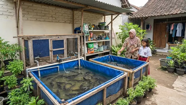Cara membuat kolam lele hemat tempat dengan memanfaatkan kandang bekas yang bisa bantu ketahanan pangan keluarga di masa krisis model yang cocok untuk ketahanan pangan keluarga