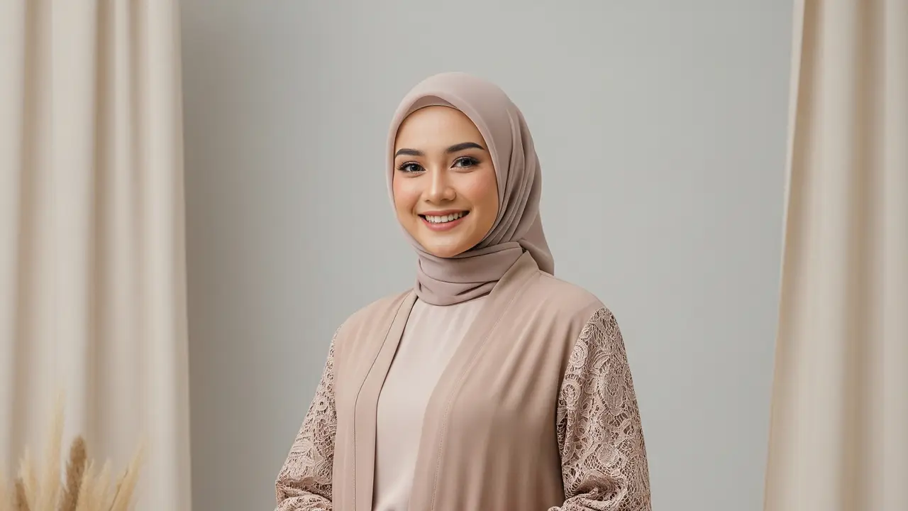 Cardigan Panjang Wanita Muslimah Model Terbaru