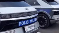Hyundai Ioniq 5 dengan lilvery Polisi Militer (Instagram/@jaya_polisi_militer)