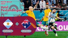Berita motion grafis data dan statistik Piala Dunia 2022 dari laga Argentina melawan Australlia di Ahmed bin Ali Stadium, Minggu (4/12/2022) dini hari WIB.