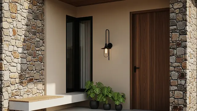 Beige Tanah dengan Batu Alam Ekspos
