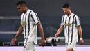 Kekalahan ini membuat Juventus terlempar ke posisi lima dengan 69 poin. Jika tidak memenangi tiga laga sisa, maka Juventus bakal 'turun kasta' ke Liga Europa musim depan. (AFP/Marco Bertorello)