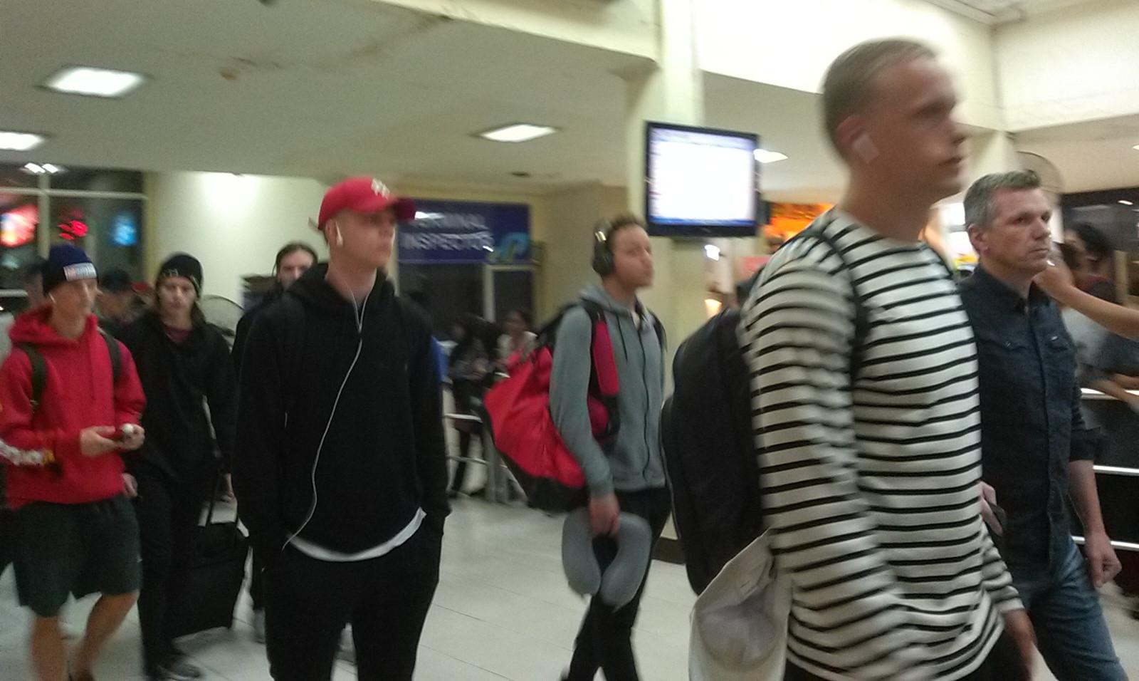 Timnas Islandia tiba di Yogyakarta, Minggu (7/1/2018). (Bola.com/Ronald Seger)