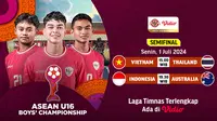 Link Live Streaming Semifinal Piala AFF U-16 di Vidio. (Sumber: dok. vidio.com)