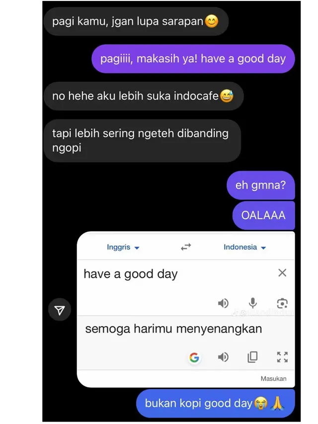 7 Chat Lucu Salah Paham Netizen Pakai Bahasa Inggris, Bikin Ngakak