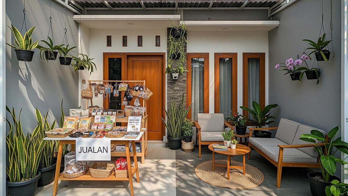 9 Desain Teras Multifungsi untuk Jualan Sekaligus Santai di Rumah Kecil, Solusi Cerdas