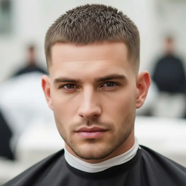 Model Rambut Pria Pendek Cepak (Image by Gemini AI)