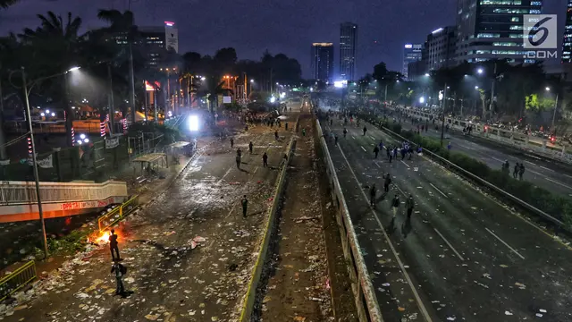 Pasca Demo Mahasiswa, Begini Kondisi di kawasan Jalan Depan DPR