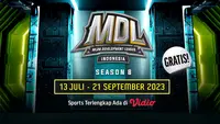 GRATIS Tonton di Vidio, Live Streaming MDL ID 2023 Season 8 Pekan Kedua : Ada 17 Tim