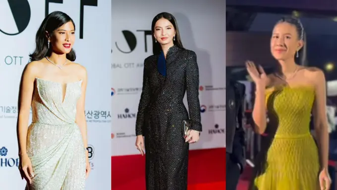 Parade Pesona Glamor Khas Perempuan Indonesia dari Raline Shah, Dian Sastrowardoyo, dan Shenina Cinnamon di Busan International Film Festiva