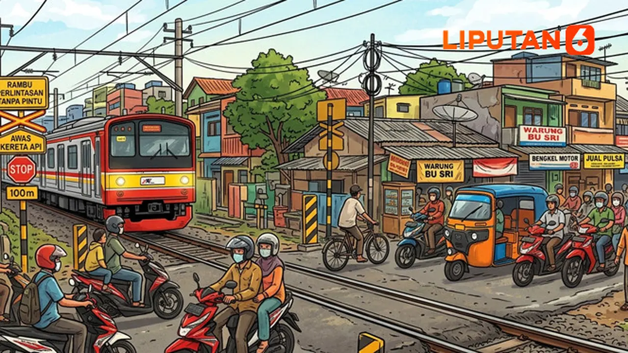 Banner Infografis Nyawa di Lintasan Ilegal.