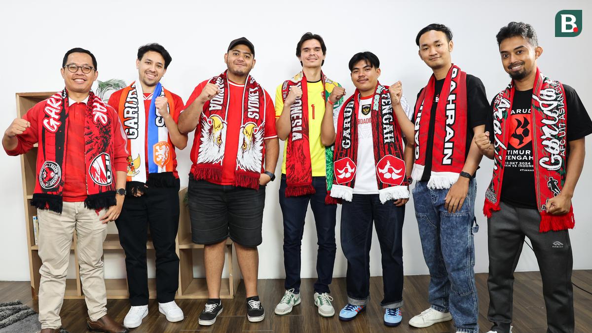 Momen Suporter Garuda dari Seluruh Dunia Mudik, Ngumpul di Bola.com Jelang Timnas Indonesia Vs Bahrain