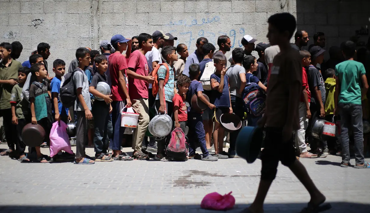 Sistem layanan kesehatan di Gaza berada di ambang kehancuran. (Eyad BABA/AFP)