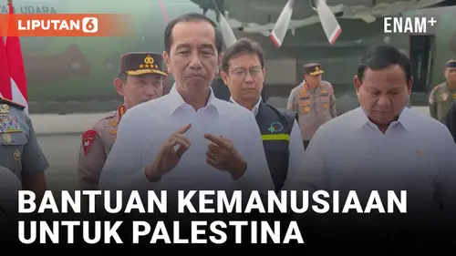 VIDEO: Jokowi Lepas Bantuan Kemanusiaan untuk Palestina