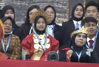 Citra Nur Ramadhani siswi sekolah rakyat diundang sidang tahunan MPR 2026. (istimewa)