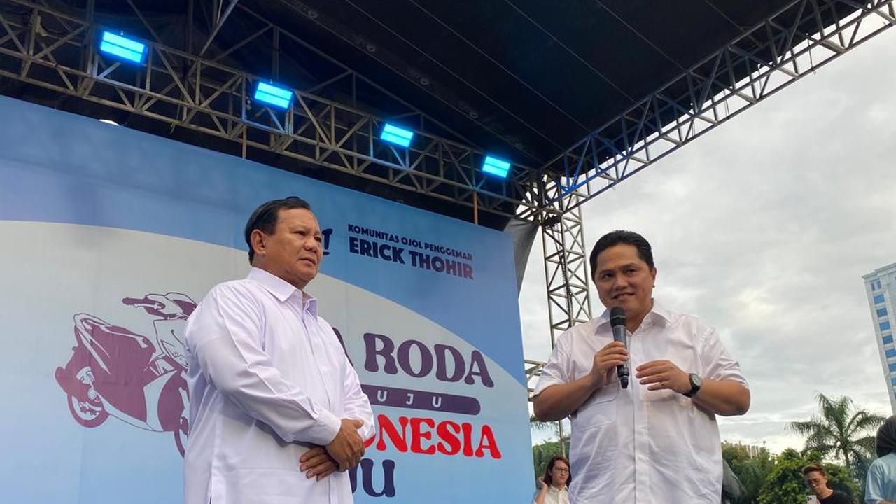Erick Thohir mengambil cuti dari jabatannya sebagai Menteri BUMN demi menghadiri pertemuan dengan ribuan pengemudi ojek online (ojol) di Lapangan Banteng, Jakarta Pusat.