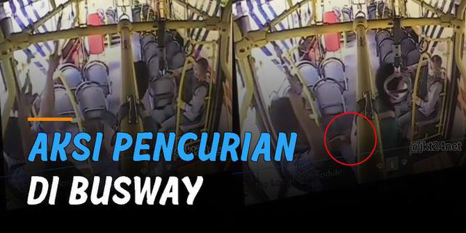 VIDEO: Viral Aksi Pencurian Di Busway