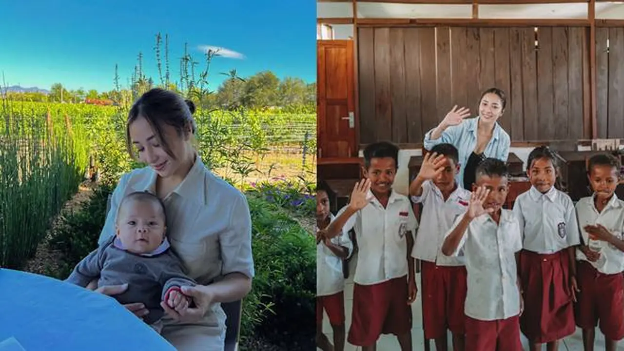 Bagikan Makan Siang, Ini 7 Momen Nikita Willy Kunjungi SD di Sumba
