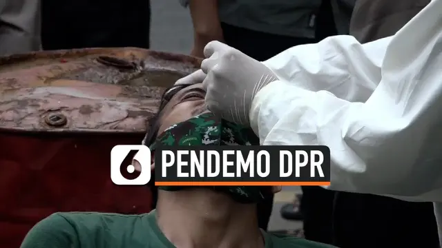 VIDEO: 2 Pengunjuk Rasa di Gedung DPR-RI Postif Covid-19