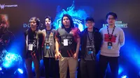 Tim Indonesia, BOOM ID, tampil di grand final DOTA 2 Asia Pacific Predator League 2019, di Nimibutr Stadium, Bangkok, Thailand, dari 15 sampai 17 Februari 2019. (Bola.com/Rizki Hidayat)