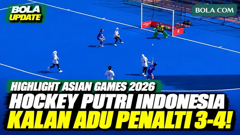 Highlight Indonesia Kalah Adu Penalti dari Chinese Taipei, Finis Peringkat 8 Hockey Putri Asian Games 2026