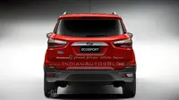 Pintu belakang pada EcoSport terbaru bakal disematkan panel untuk plat nomor dengan aksen krom.