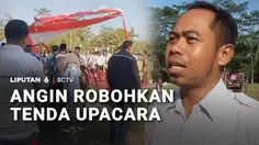 Angin Robohkan Tenda, Tamu Undangan Kocar-Kacir