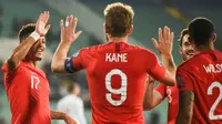 Hingga kini Harry Kane tercatat sebagai top scorer Kualifikasi Piala Eropa 2020. (AFP/Nikolay Doychinov)