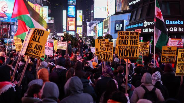 Dukung Kesepakatan Gencatan Senjata, Pengunjuk Rasa Pro-Palestina di AS Turun ke Jalan
