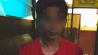 Hamdani alias Suhu alias Guru, 41, ditangkap oleh Polsek Kateman karena diduga telah melakukan penistaan agama.  (dok. Istimewa/JawaPos.com)