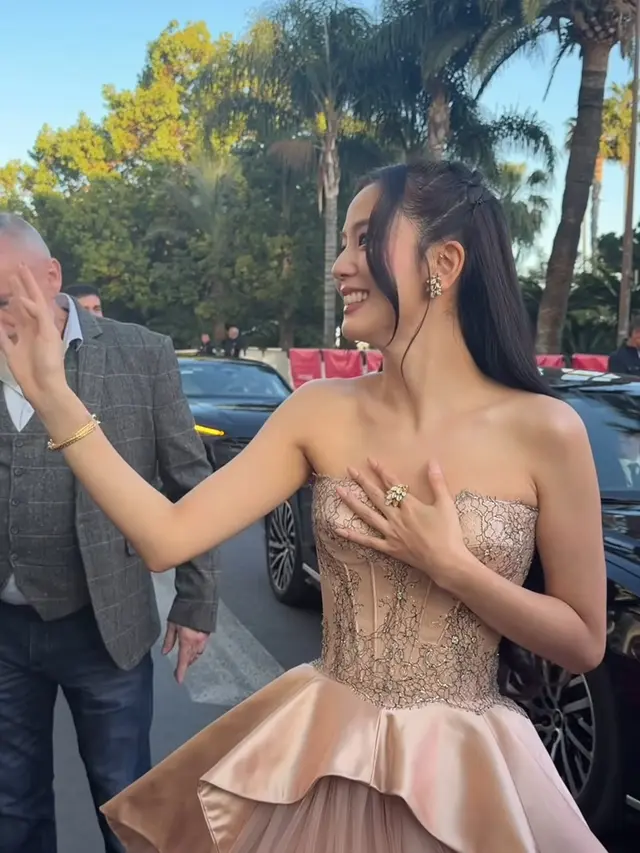 Rambut Jisoo Blackpink di Canneseries 2026. [@canneseries]