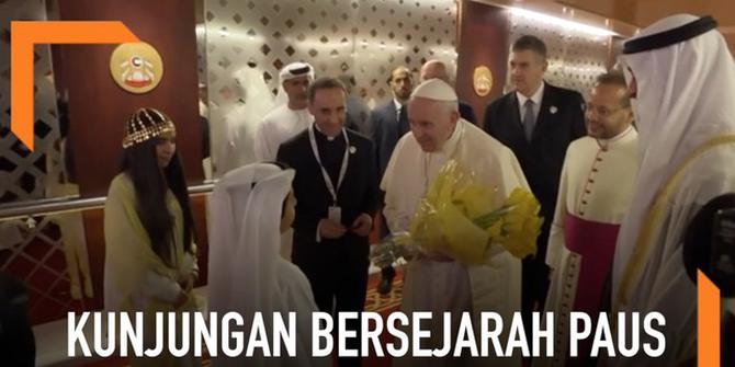 VIDEO: Bersejarah, Paus Fransiskus Kunjungi Jazirah Arab