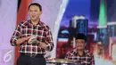 Ekspresi calon Gubernur DKI Jakarta no 2, Basuki Tjahaja Purnama saat menjawab pertanyaan dari Anies Baswedan dalam debat terakhir Pilgub DKI Jakarta 2017 di Hotel Bidakara, Jakarta, Rabu (12/4). (Liputan6.com/Faizal Fanani)