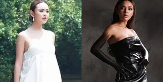 Lihat di sini beberapa potret Amanda Manopo yang mampu memancarkan pesona dualitasnya dalam dua strapless dress berbeda.