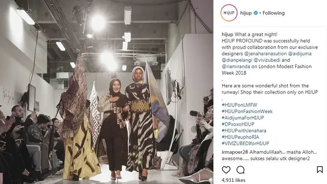 Desainer Fashion Indonesia di London