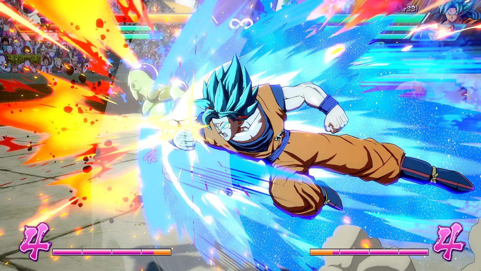 Goku dan Frieza bertarung di Dragon Ball FighterZ. (Doc: Gameinformer)