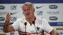  Deschamps, yang menangani Prancis usai Euro 2012, seperti ditulis fifa.com, menolak difavoritkan saat jumpa Jerman. Tapi dia juga menegaskan kedatangan timnya ke Stadion Maracana bukan sebagai turis.(AFP Photo/FRANCK FIFE)