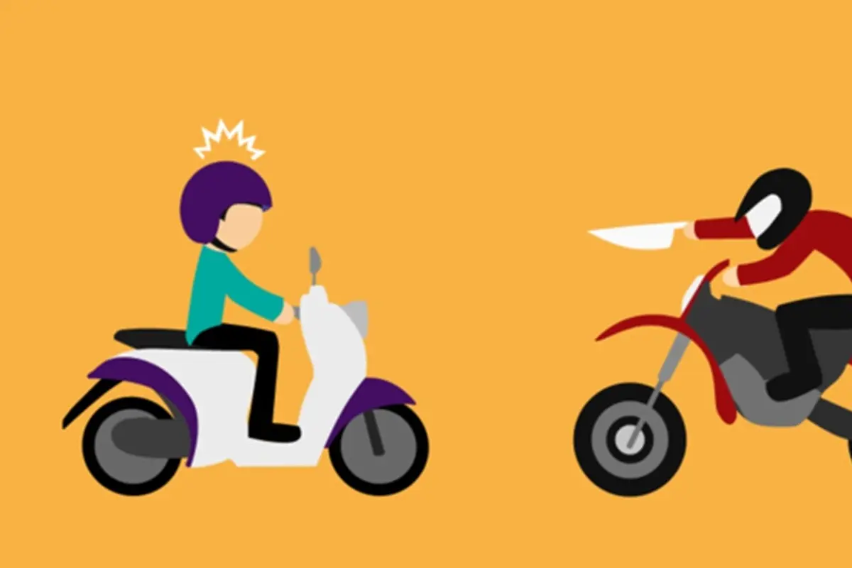 Ilustrasi Begal Motor (Merdeka.com)