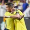 Penyerang Al Nassr asal Portugal, Cristiano Ronaldo (kanan), merayakan gol pertama timnya bersama rekan setimnya, gelandang asal Arab Saudi, Abdullah Al-Khaibari, dalam pertandingan Saudi Pro League antara Al Nassr dan Diriyah FC di Al-Awwal Park, Riyadh, Sabtu (10/10/2026) dini hari WIB.  (Fayez Nureldine / AFP)
