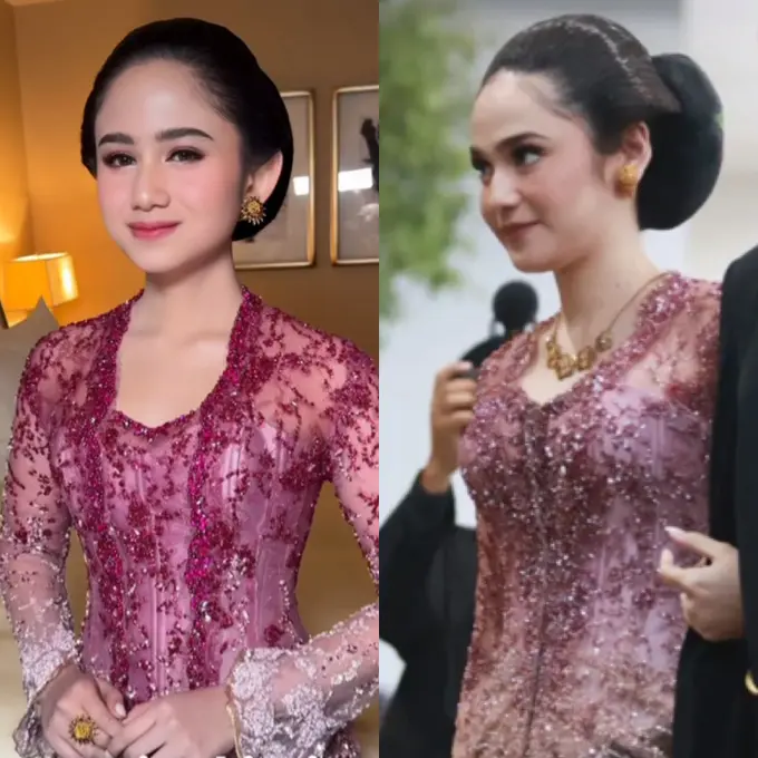 Tissa Biani dan Syifa Hadju di Ngunduh Mantu Al Ghazali dan Alyssa Daguise