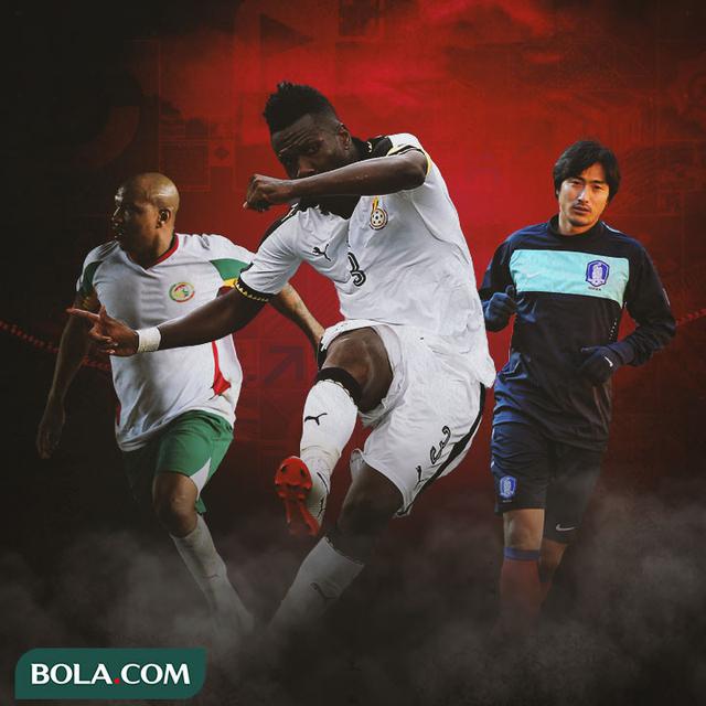 Piala Dunia - El-Hadji Diouf , Asamoah Gyan, Ahn Jung-hwan