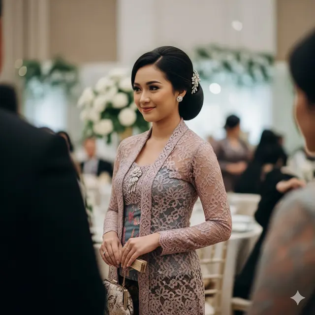 Kebaya Encim Lace Full Cover