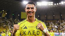 Cristiano Ronaldo dalam pertandingan Al Nassr kontra Al Najma di Liga Pro Saudi di Alawwal Park, Riyadh, Sabtu dini hari WIB. (Dok. X Al Nassr FC)