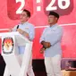 Pasangan Calon Bupati dan wakil Bupati Lamsel Radityo Egi Pratama dan Syaiful Anwar saat tampil debat Pilkada 2024. (Ist).