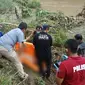 Penemuan Jasad wanita tanpa busana di Sungai Lukulo, Kebumen, Selasa, 13 November 2018. (Liputan6.com/Polres Kebumen/Muhamad Ridlo)