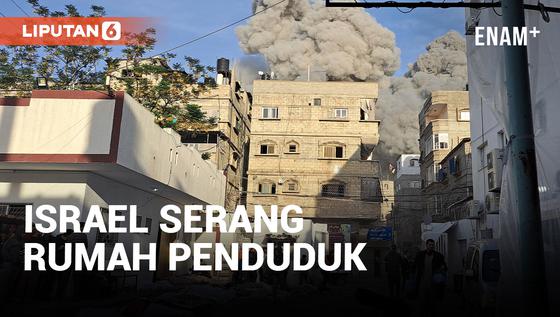 VIDEO: Jenazah Dibawa ke Rumah Sakit Pusat Gaza Setelah Serangan Udara Israel Menewaskan 17 Orang